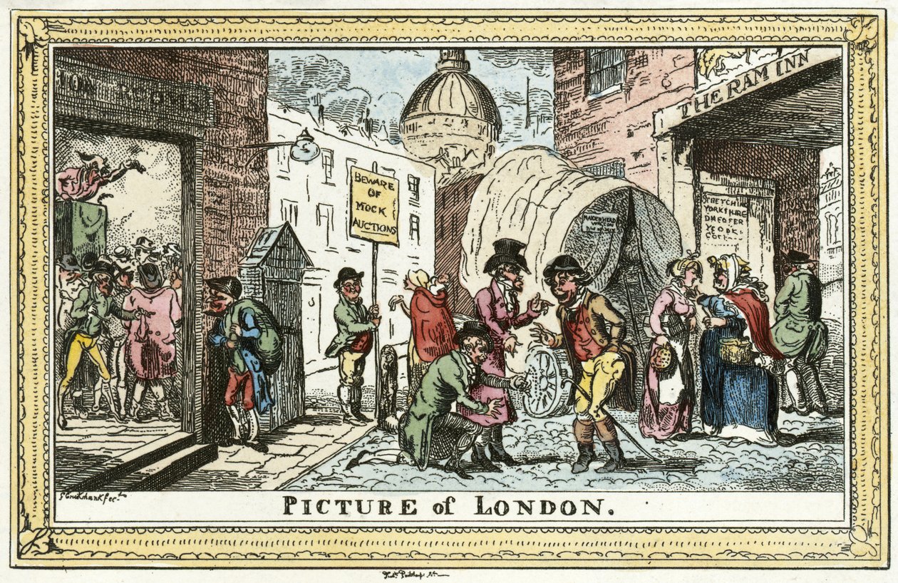 Cruikshank - Afbeelding van Londen door Unbekannter Künstler