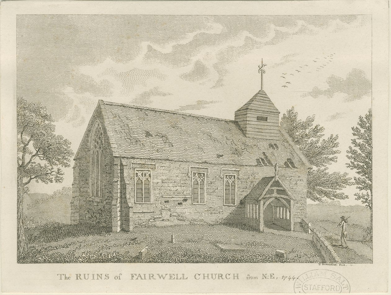Farewell Kerk: gravure, 1744 door Unbekannt