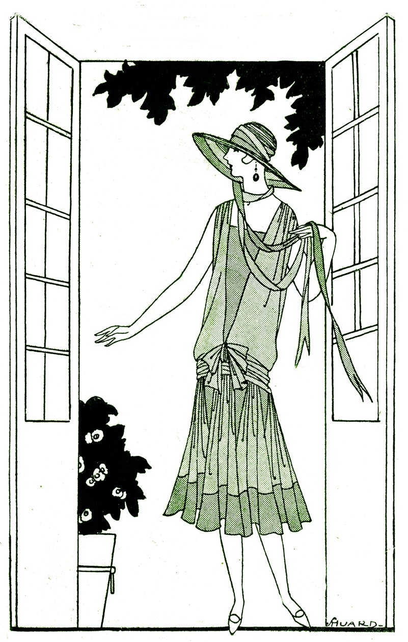 Mode: jurk in mei 1925 door Unbekannter Künstler