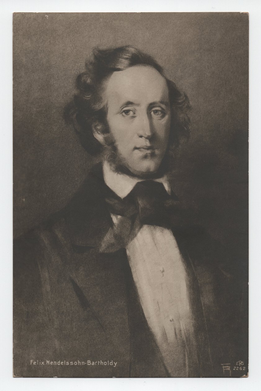 Felix Mendelssohn-Bartholdy (1809-1847) (ca. 1842) door Unbekannter Künstler