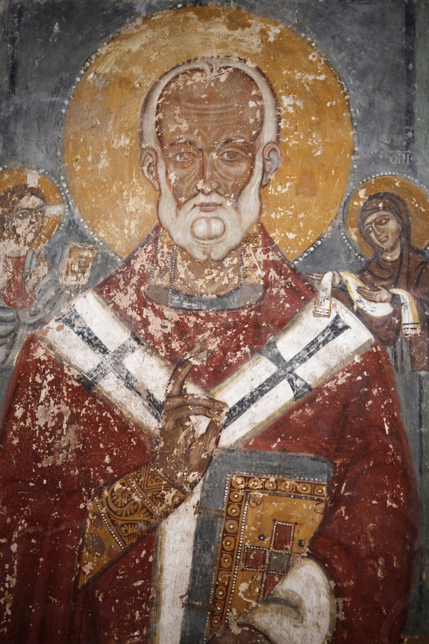 Fresco in de Nardo kathedraal, Apulië, Nardo, Italië door Unbekannt