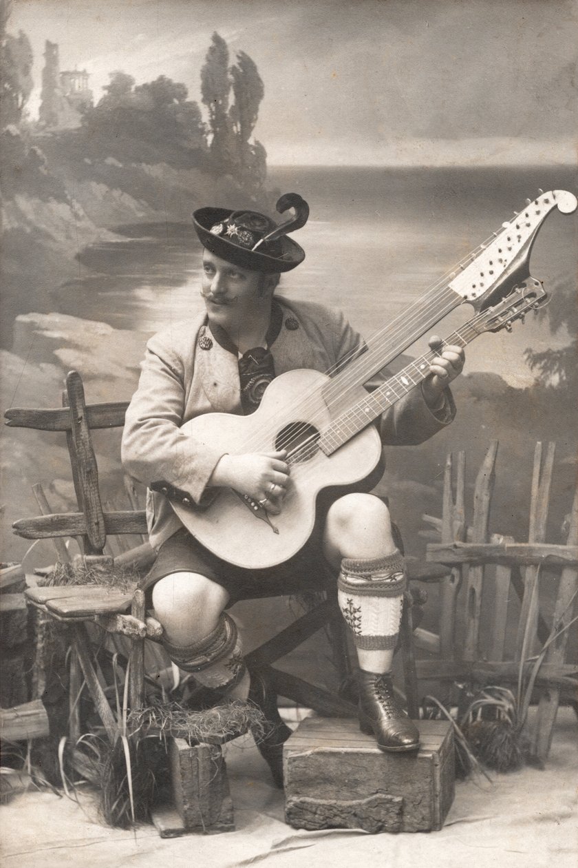 Gustav Rechl, Duitsland 1908 (zwart-wit foto) door Unbekannter Künstler
