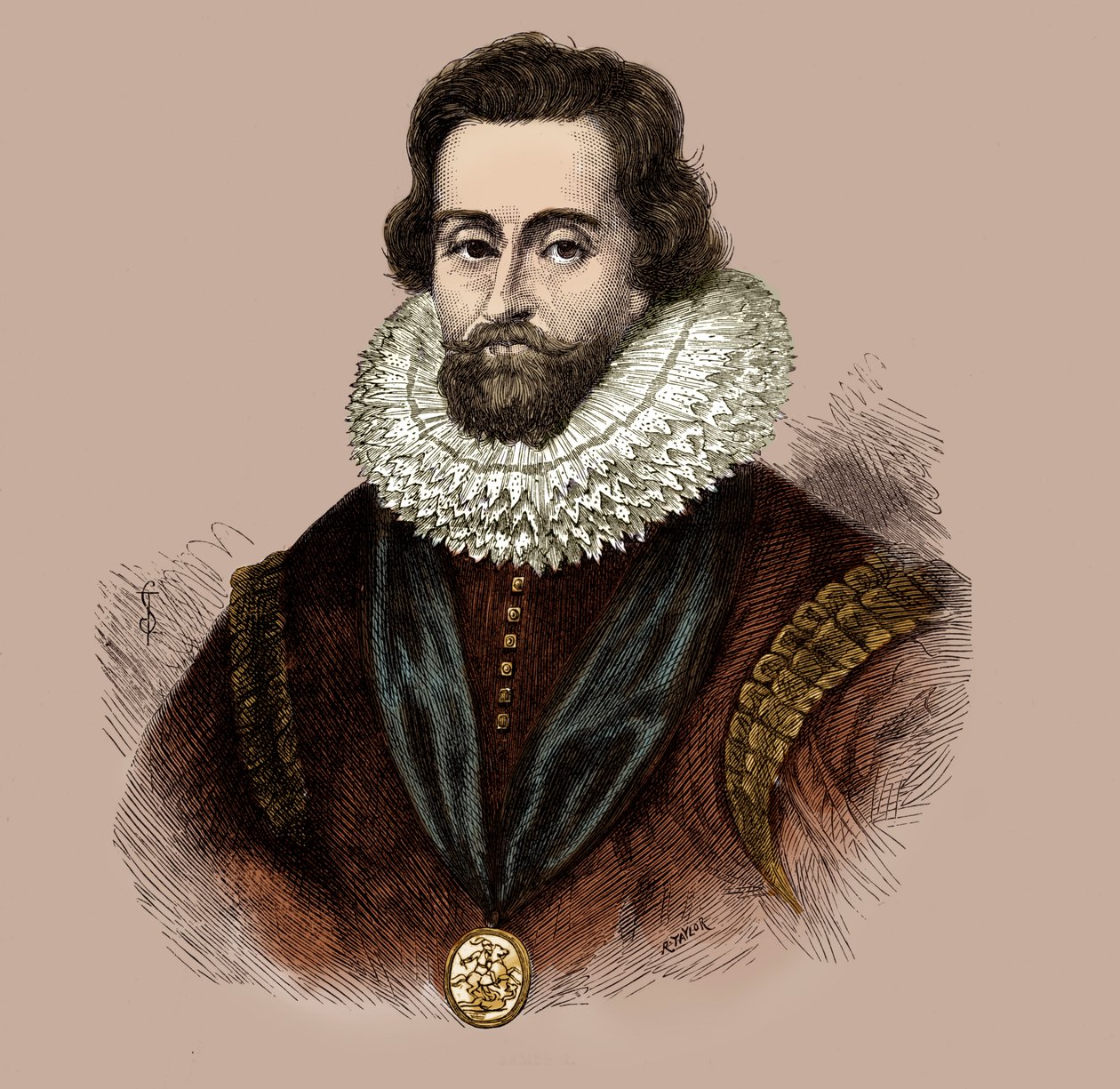 Koning Jacobus I door Unbekannter Künstler
