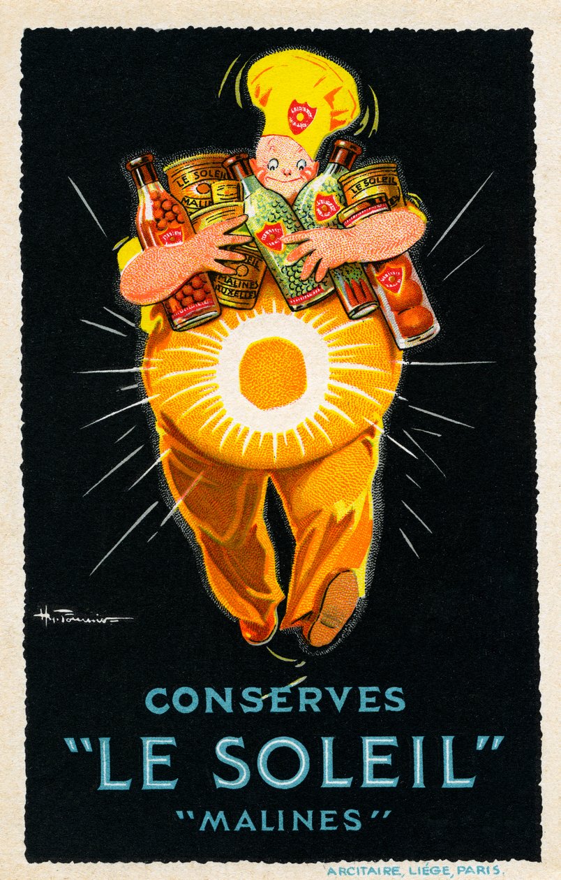 Le Soleil Malines Conserves - advertentie door Unbekannter Künstler