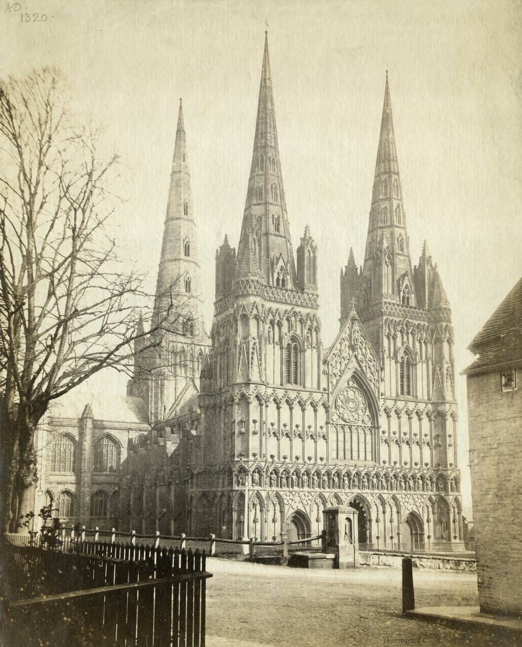 Lichfield Cathedral OP08956 door Unbekannter Künstler