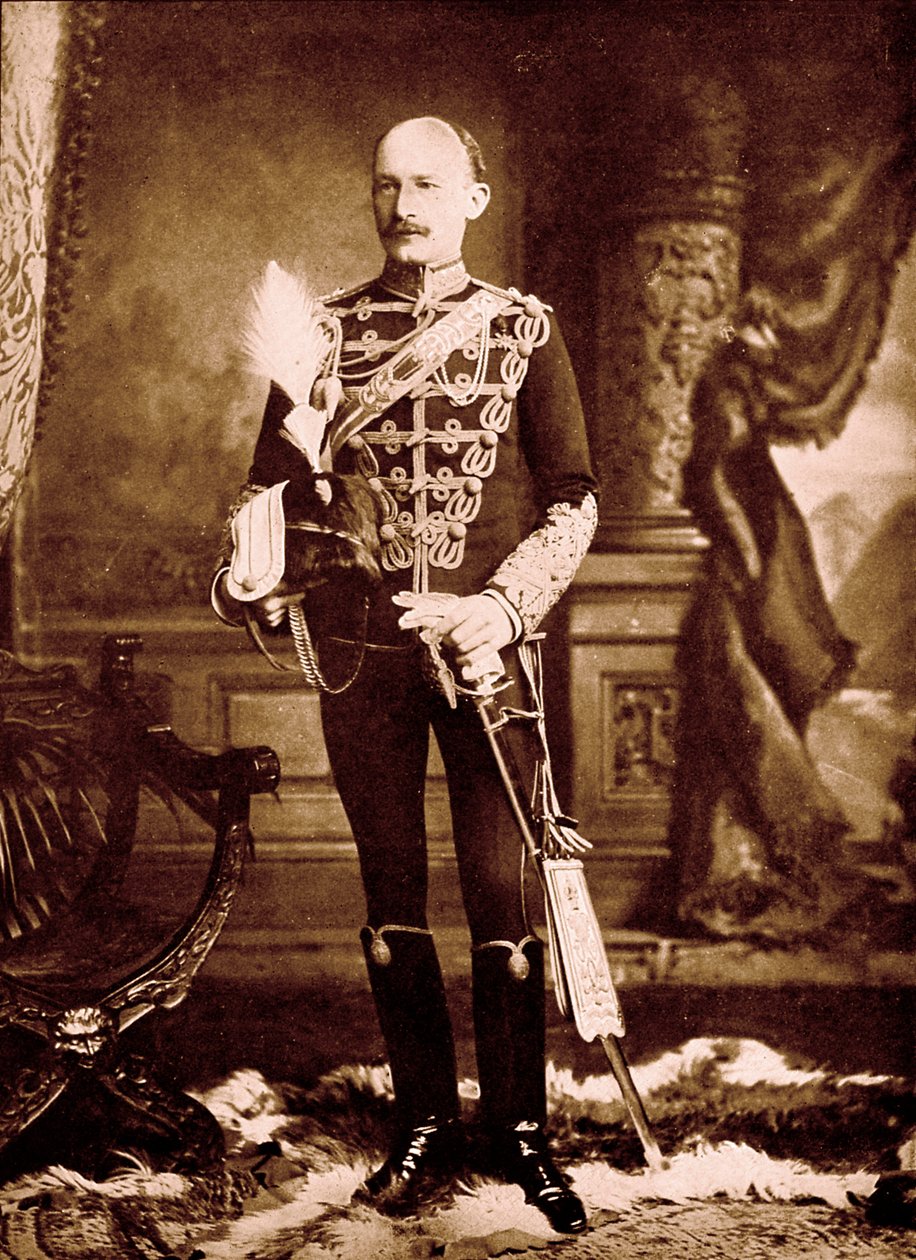 Luitenant-generaal Baden Powell, portret ca. 1900 door Unbekannter Künstler