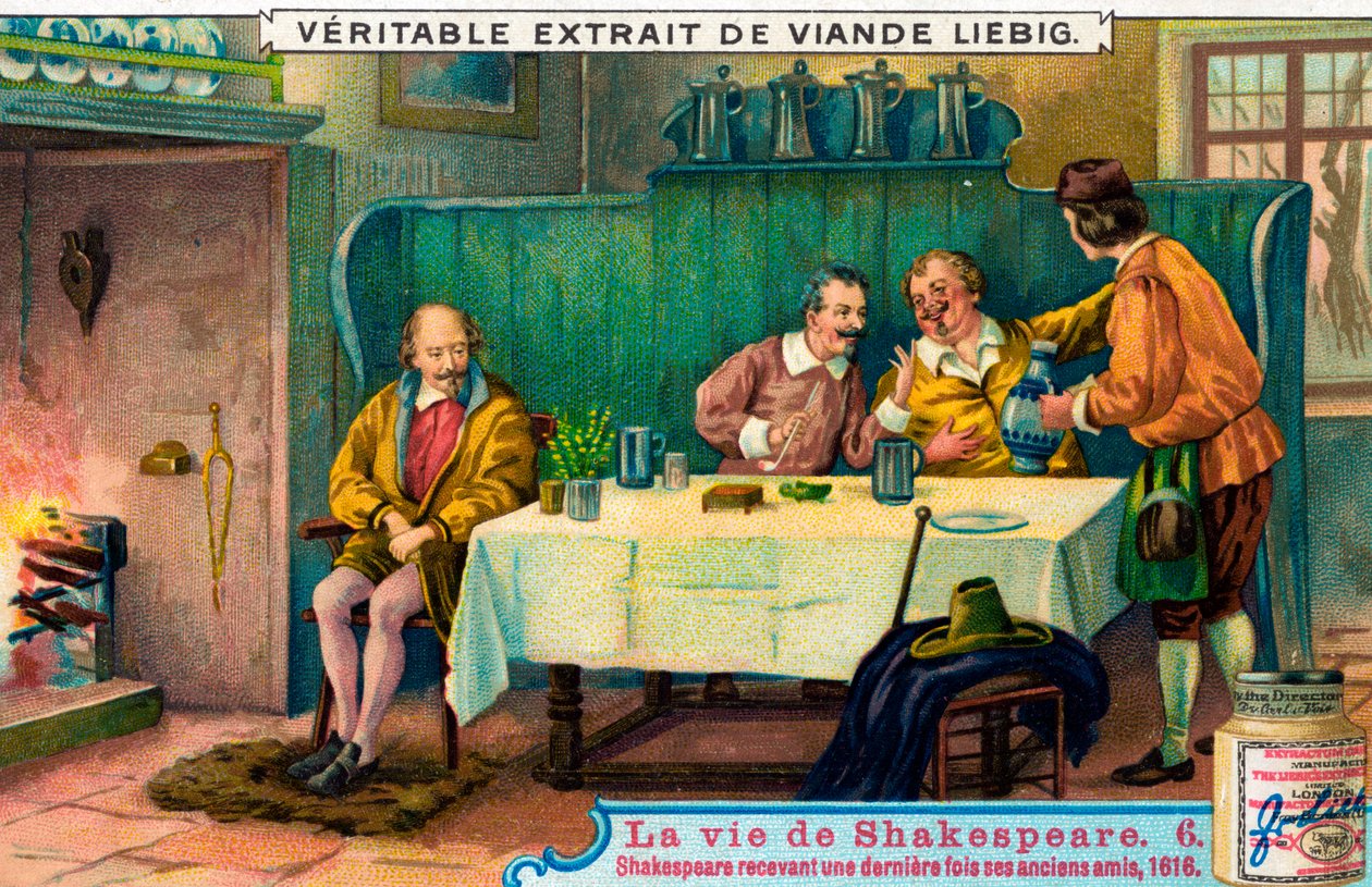 Leven van William Shakespeare (chromo) door Unbekannter Künstler