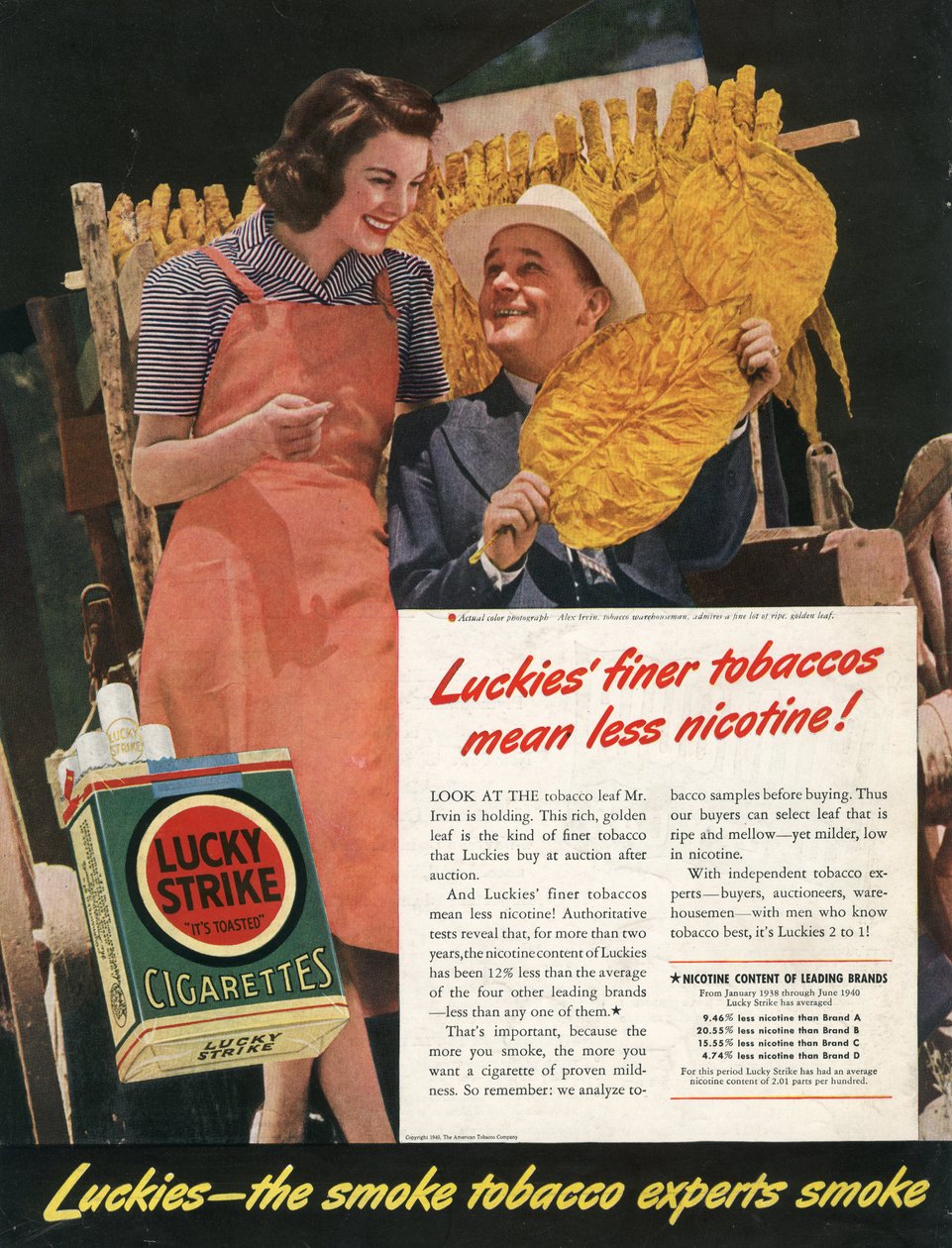 Lucky Strike sigarettenadvertentie door Benjamin Baud