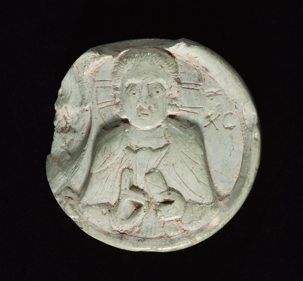 Medallion met Christus, ca. 1200-1400 door Unbekannt