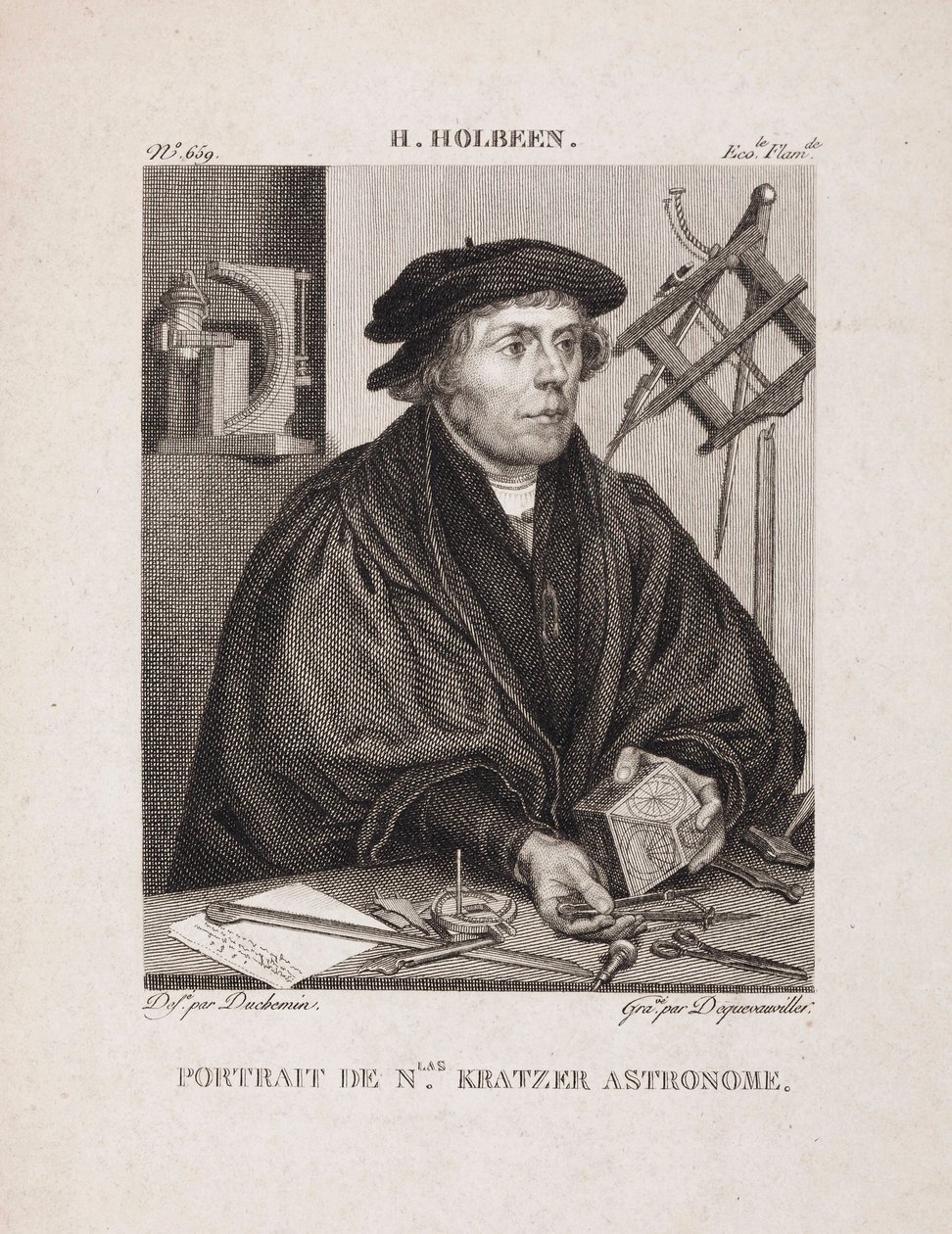 Nicholas Kratzer, Duitse astronoom, ca. 1528 door Unbekannt