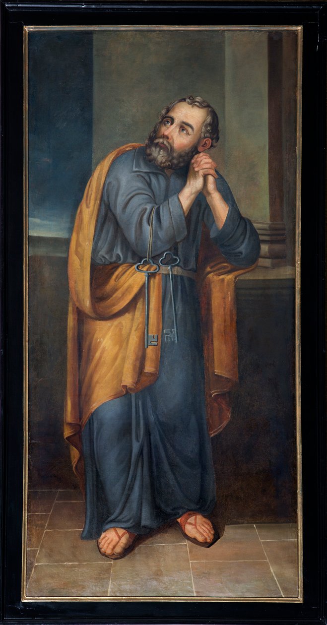 Parochiekerk (Parochiekerk Sint-Pieter). Sint Pieter. door Unbekannter Künstler