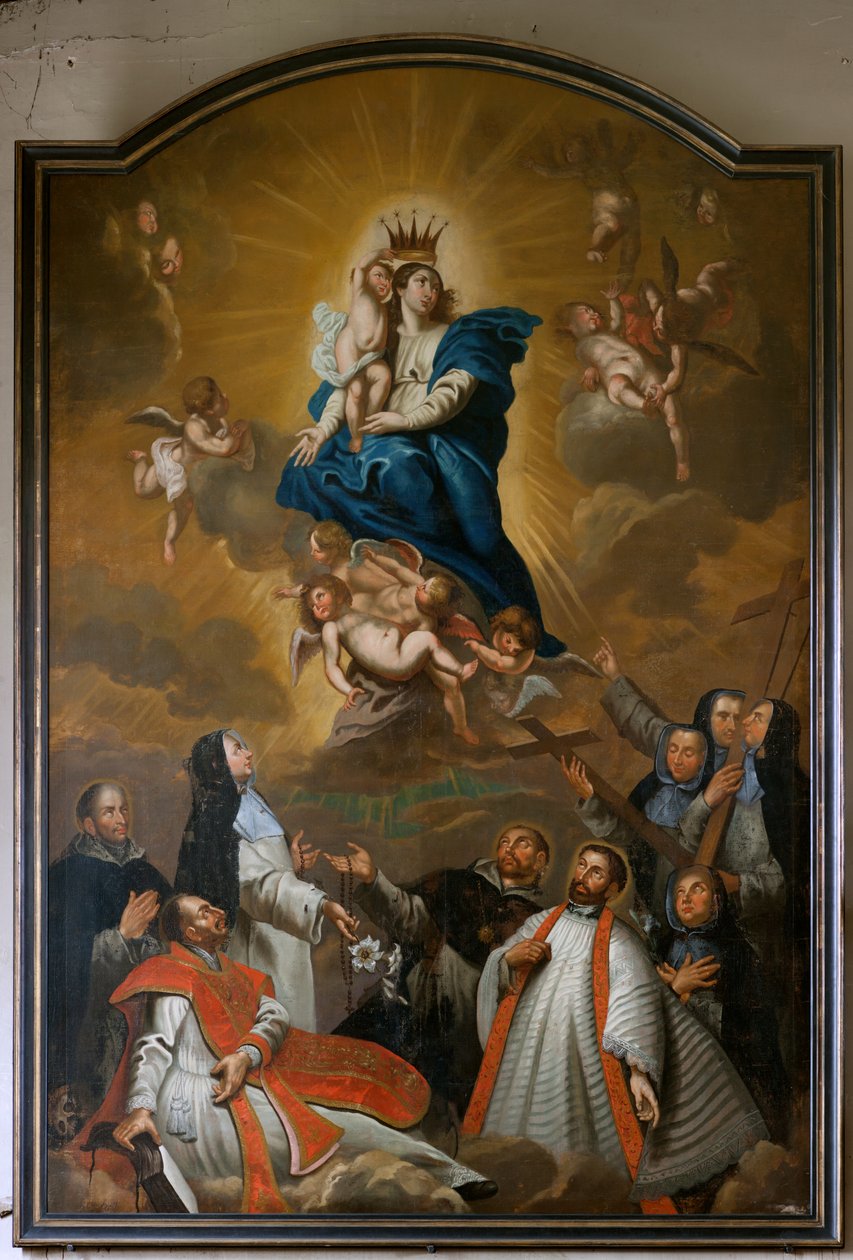 Parochiekerk. Interieur. Schilderij. door Unbekannter Künstler