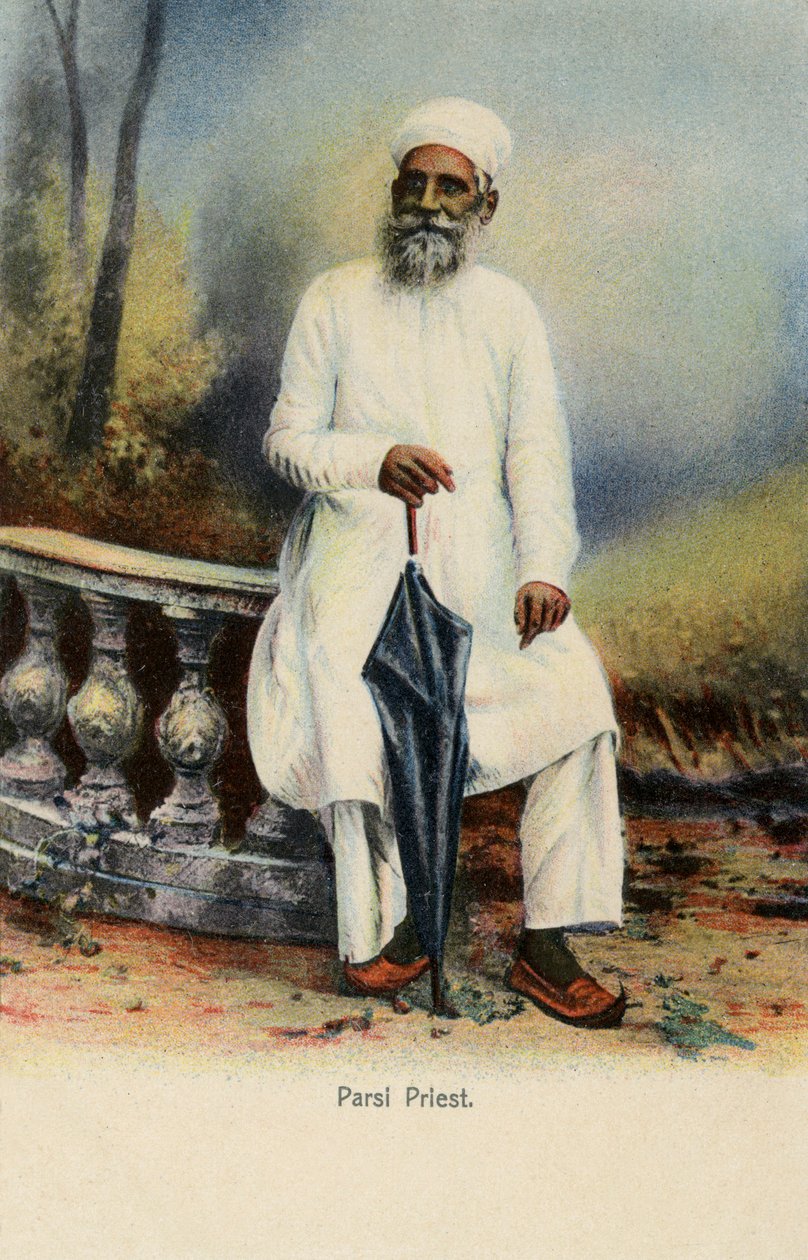 Parsi priester, Brits-Indië door Unbekannter Künstler