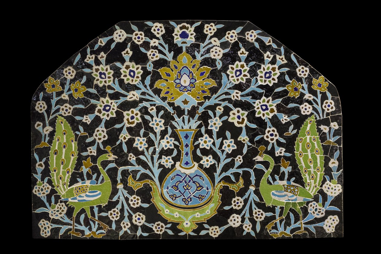 Pauwenpaneel. Iran, Isfahan (?) door William M. Timlin