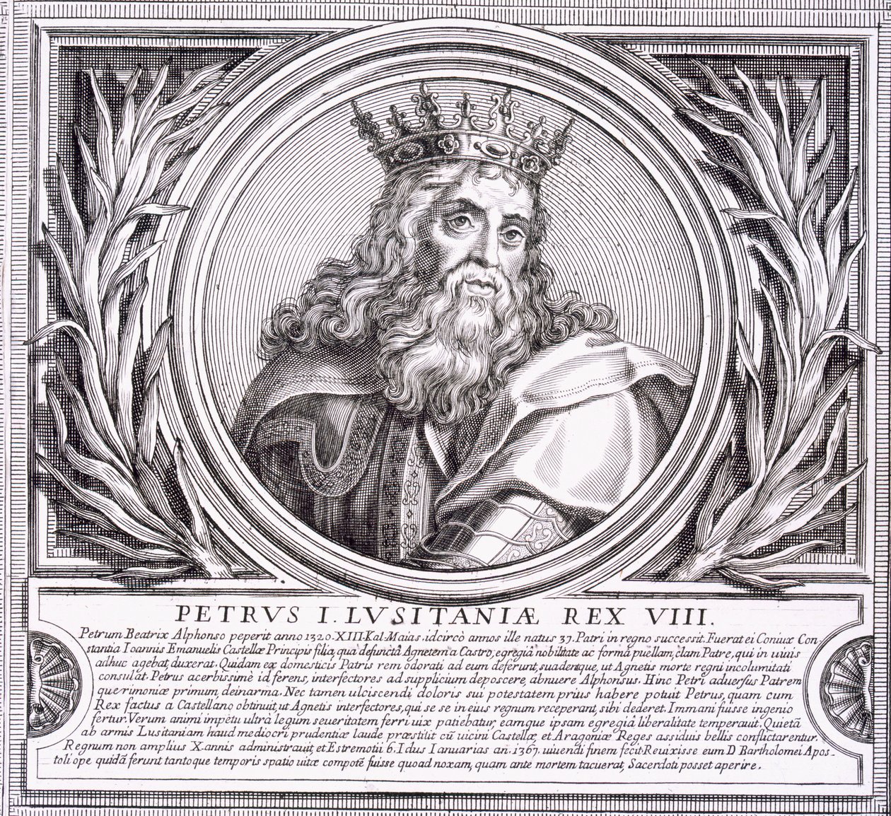 Pedro I van Portugal (litho) door Unbekannt