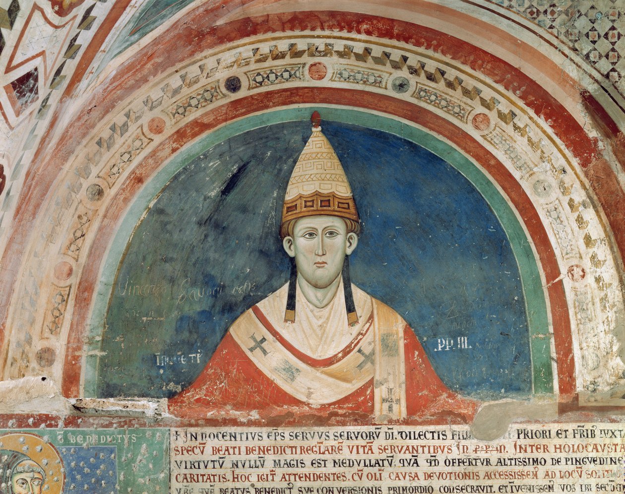 Paus Innocentius III (1160-1216) door Unbekannt