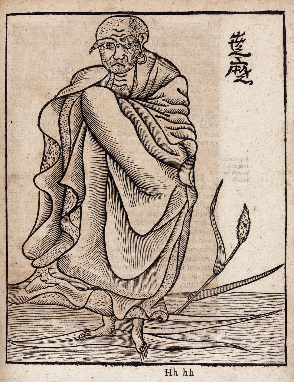 Portret van Bodhidharma door Unbekannt