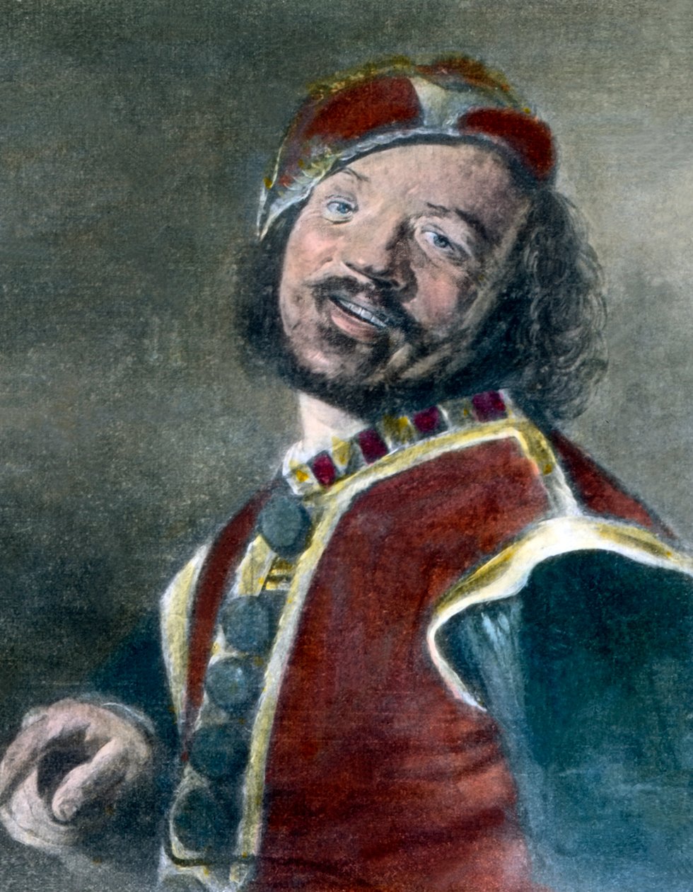 Portret van een jongleur door Unbekannter Künstler