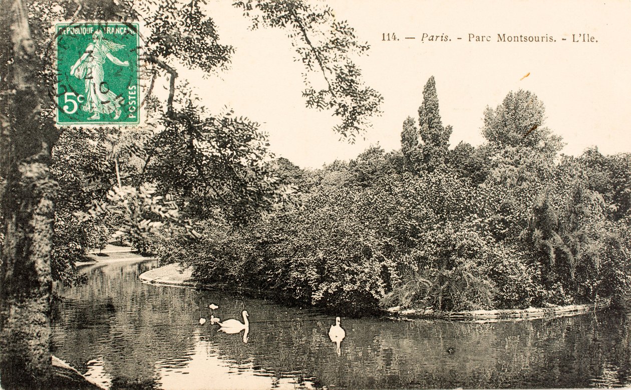 Parc Montsouris, Parijs, Seine, Île de France, Frankrijk door William M. Timlin