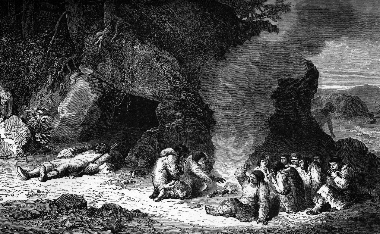 Prehistorie: begrafenisbanket door Unbekannter Künstler
