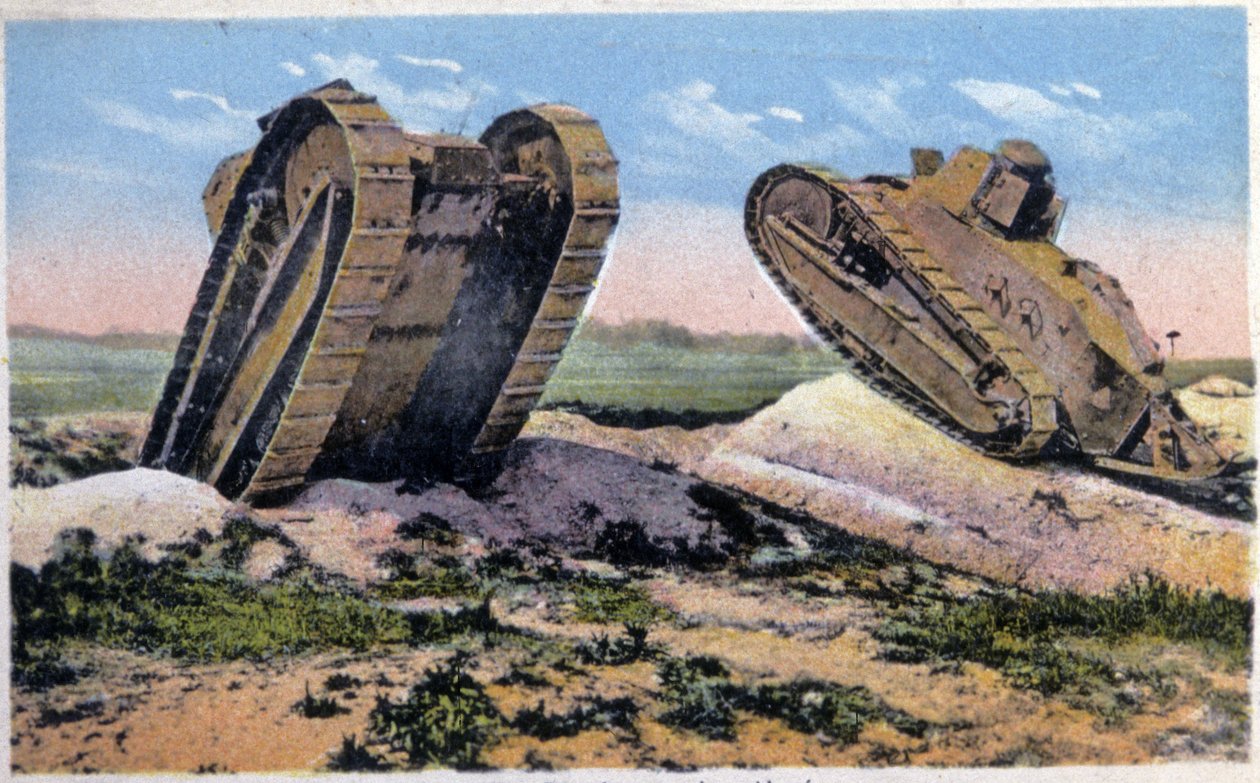 Renault tanks door Unbekannter Künstler