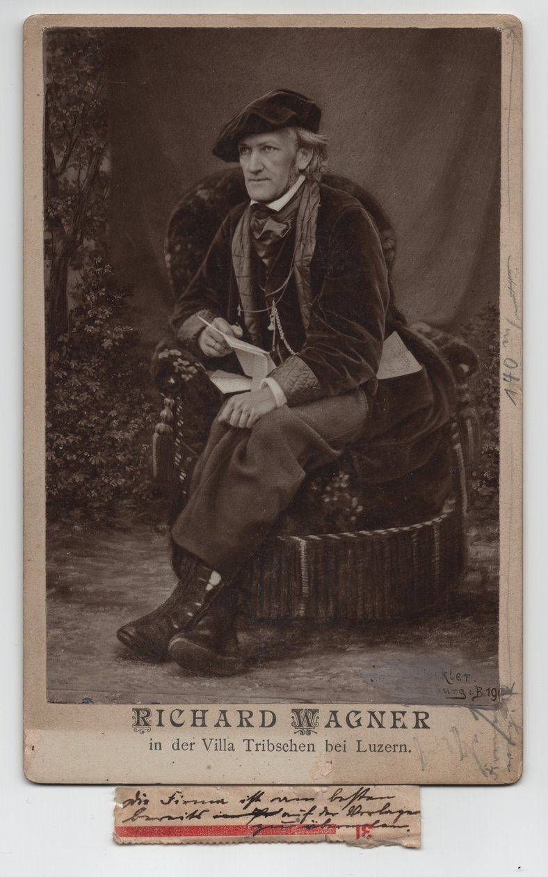 Richard Wagner (1813-1883) (1868, foto) door Unbekannter Künstler