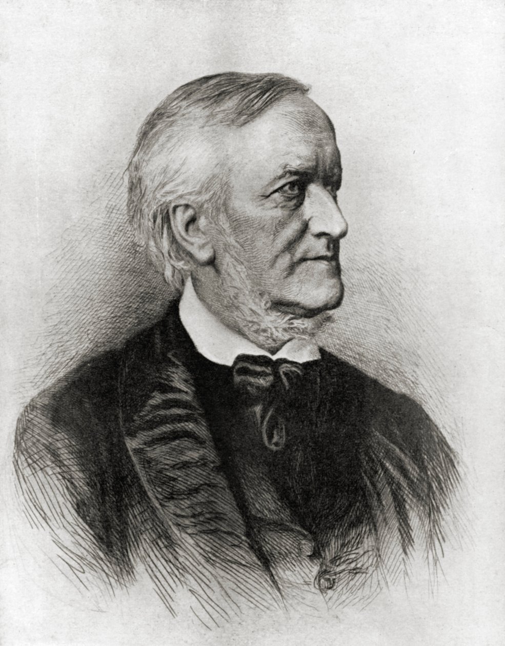 Richard Wagner - profiel door Unbekannt