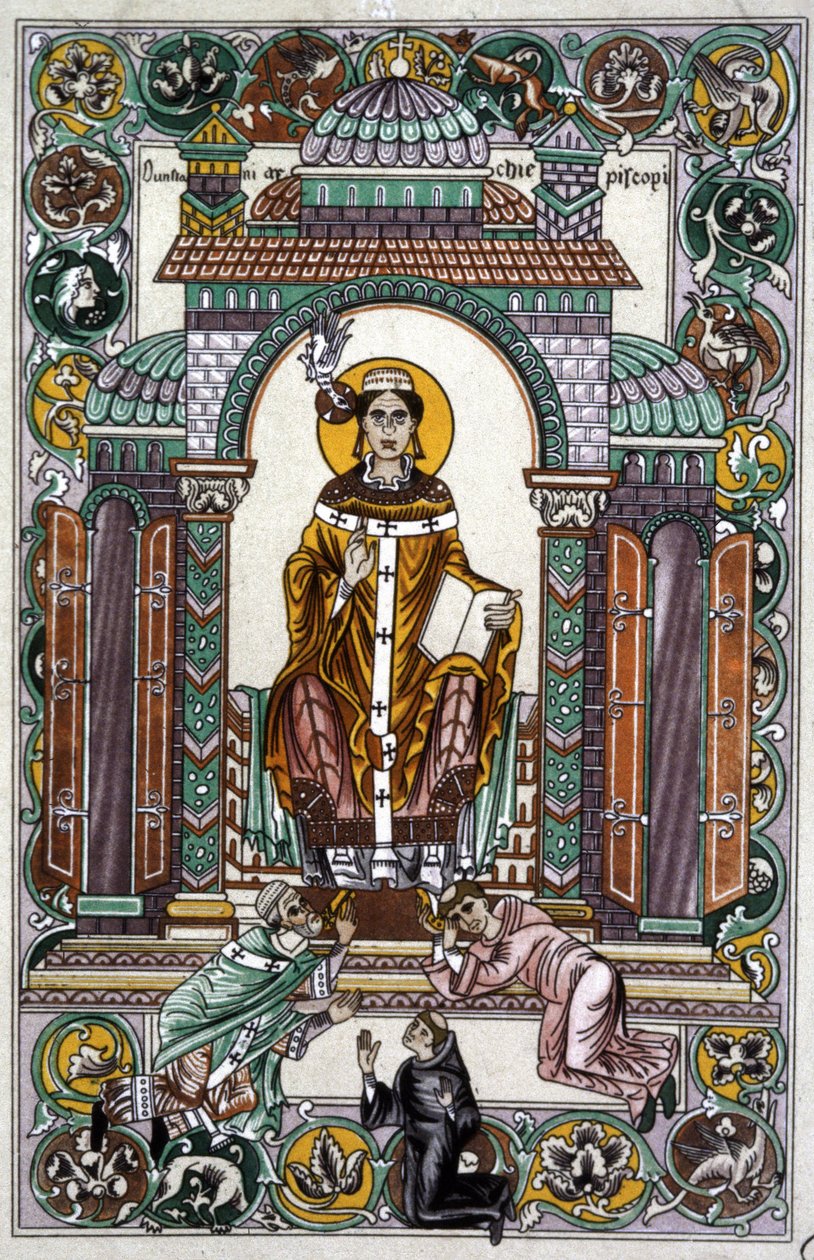 Sint Dunstan (illustratie) door Unbekannter Künstler