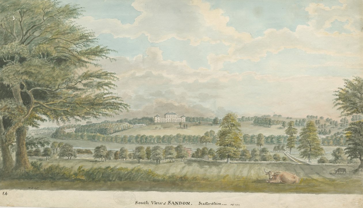 Sandon Hall door Unbekannt