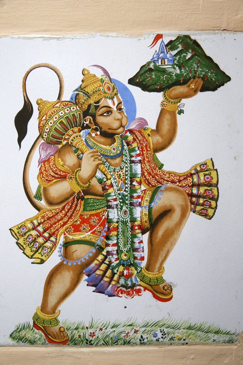 Shree hindoetempel, Leicester. Hanuman. Verenigd Koninkrijk door Unbekannt