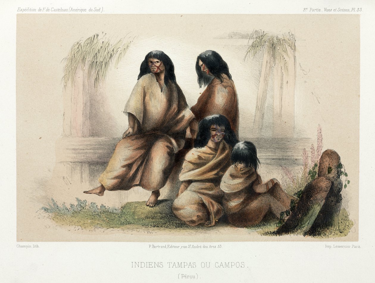 Tampas of Campos Indianen, Peru door Unbekannt