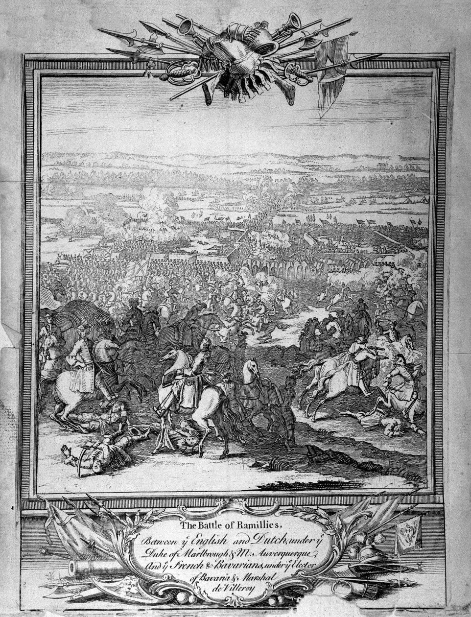 De Slag bij Ramillies, ca. 1780 door Unbekannt