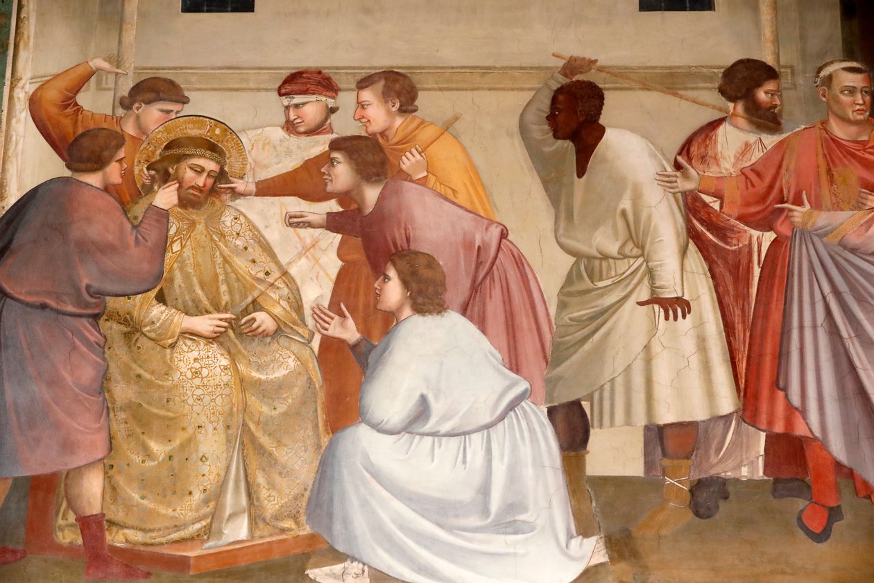 De Scrovegni-kapel. Fresco door Giotto door Unbekannter Künstler