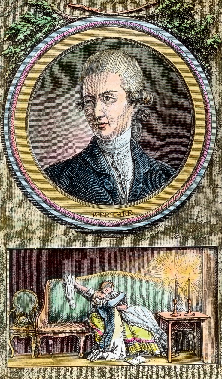 Het lijden van de jonge Werther door Unbekannter Künstler