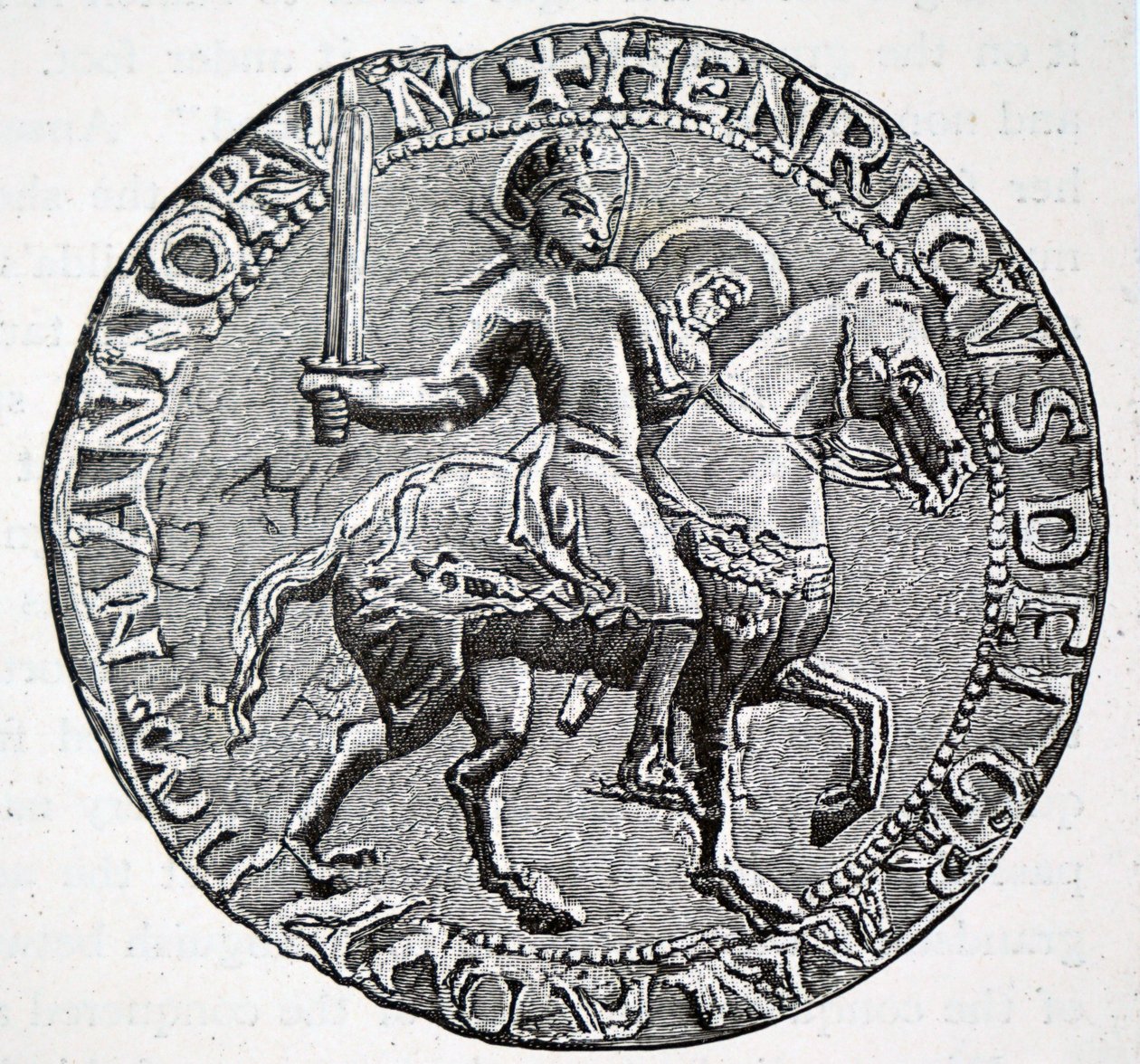 Het zegel van Hendrik I van Engeland. door Unbekannt