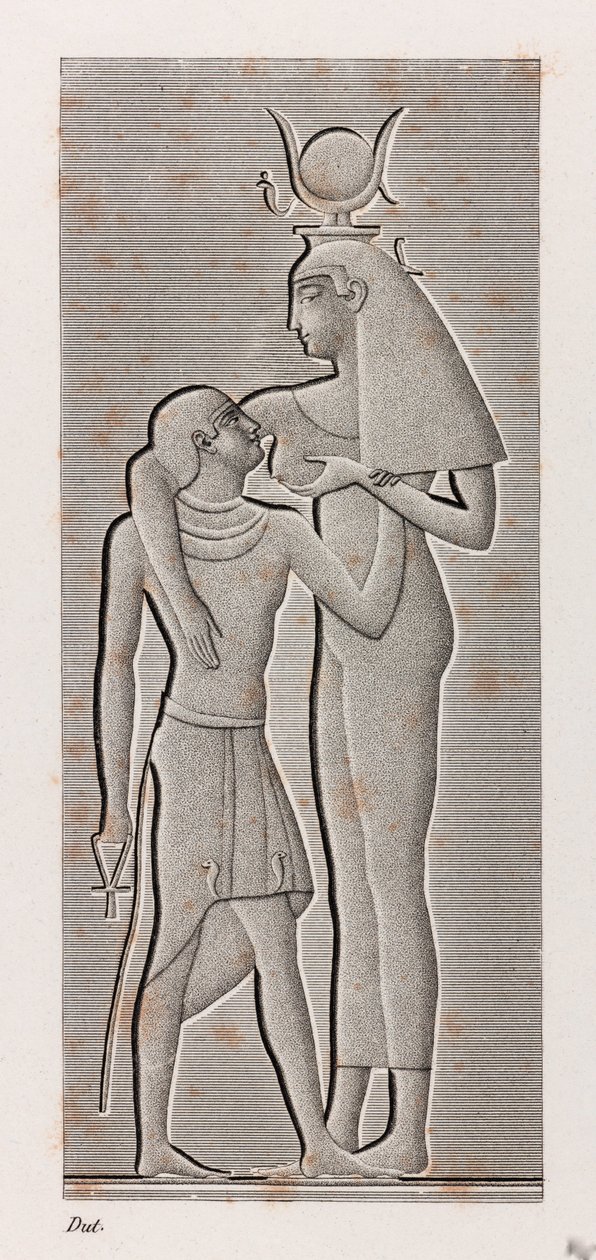 Thebe, Karnak (detail) door Unbekannt