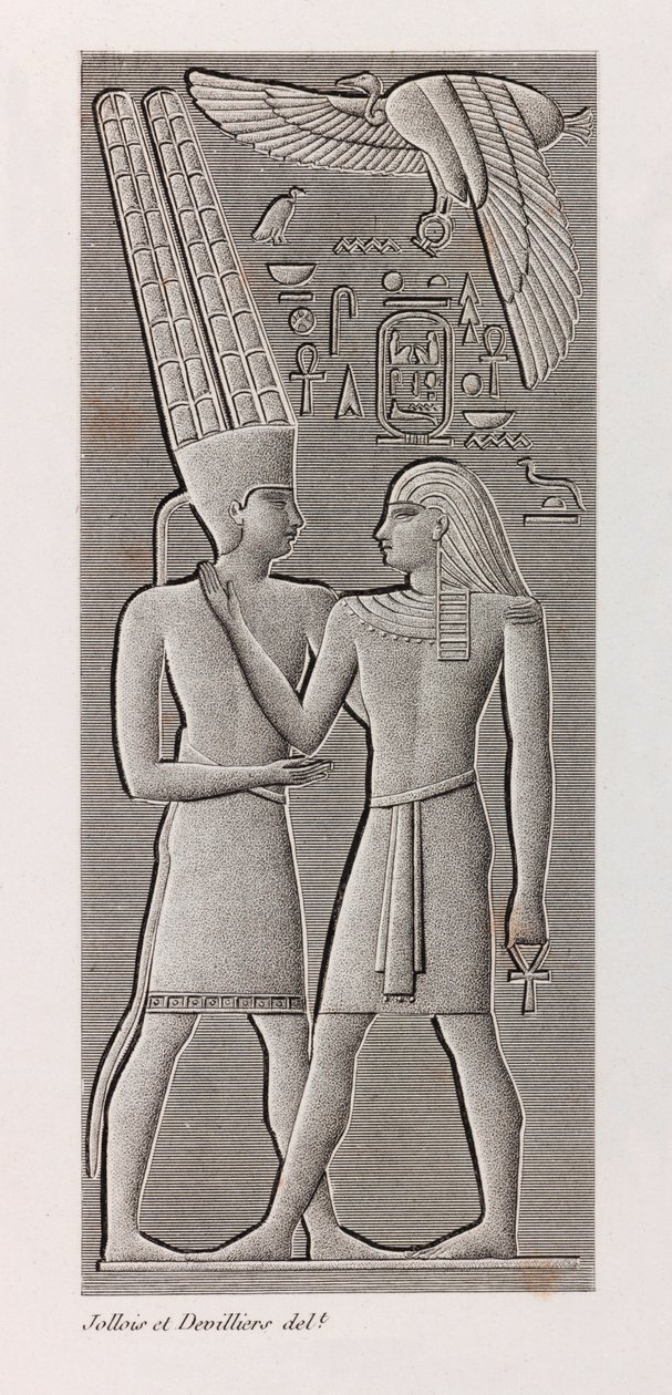 Thebe, Karnak close-up door Unbekannt