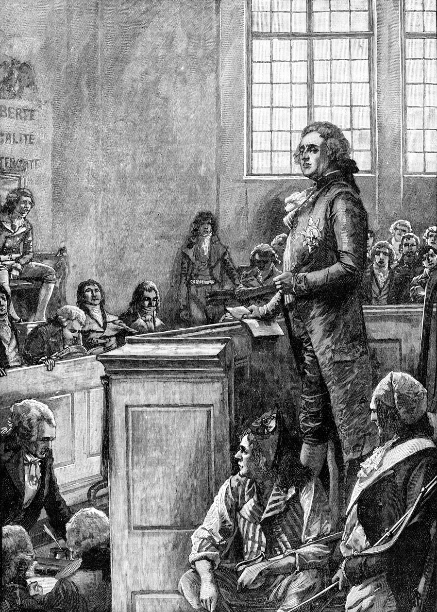 Proces van Lodewijk XVI, koning van Frankrijk door Unbekannter Künstler
