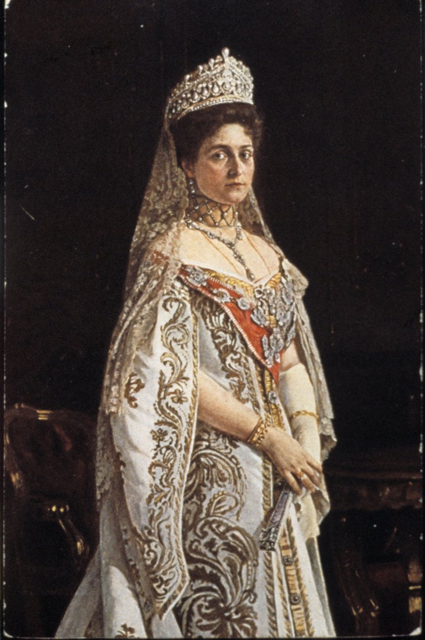 Tsarina Alexandra Fjodorovna (1872-1918) door Unbekannter Künstler