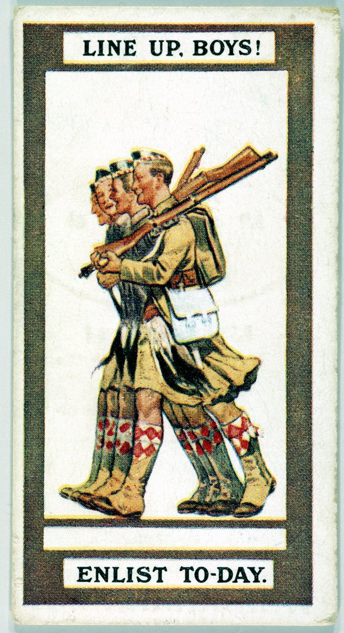 Verenigd Koninkrijk: Sigarettenkaarten - WW1 Werving door Unbekannt