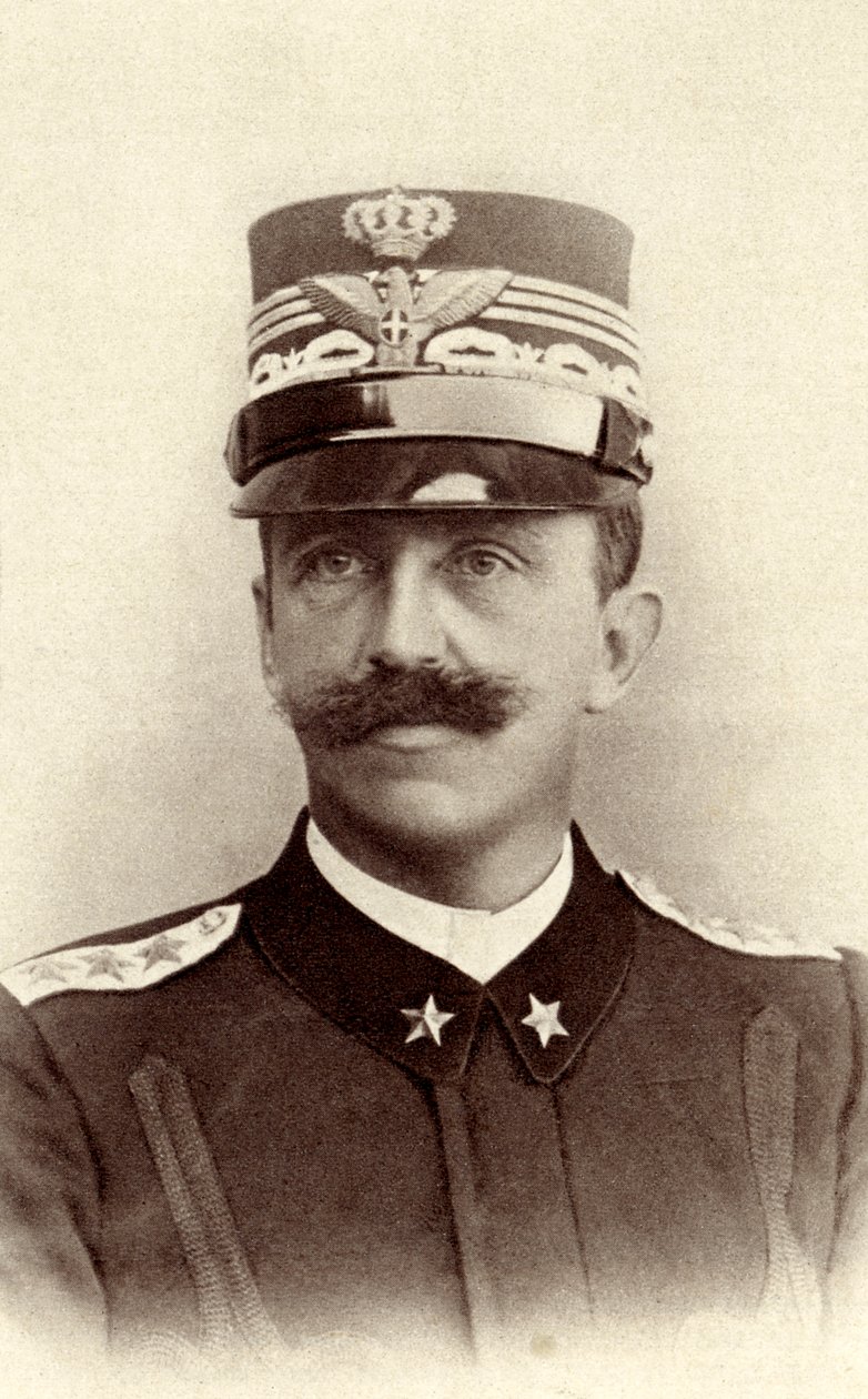 Victor Emmanuel III van Italië door Unbekannter Künstler