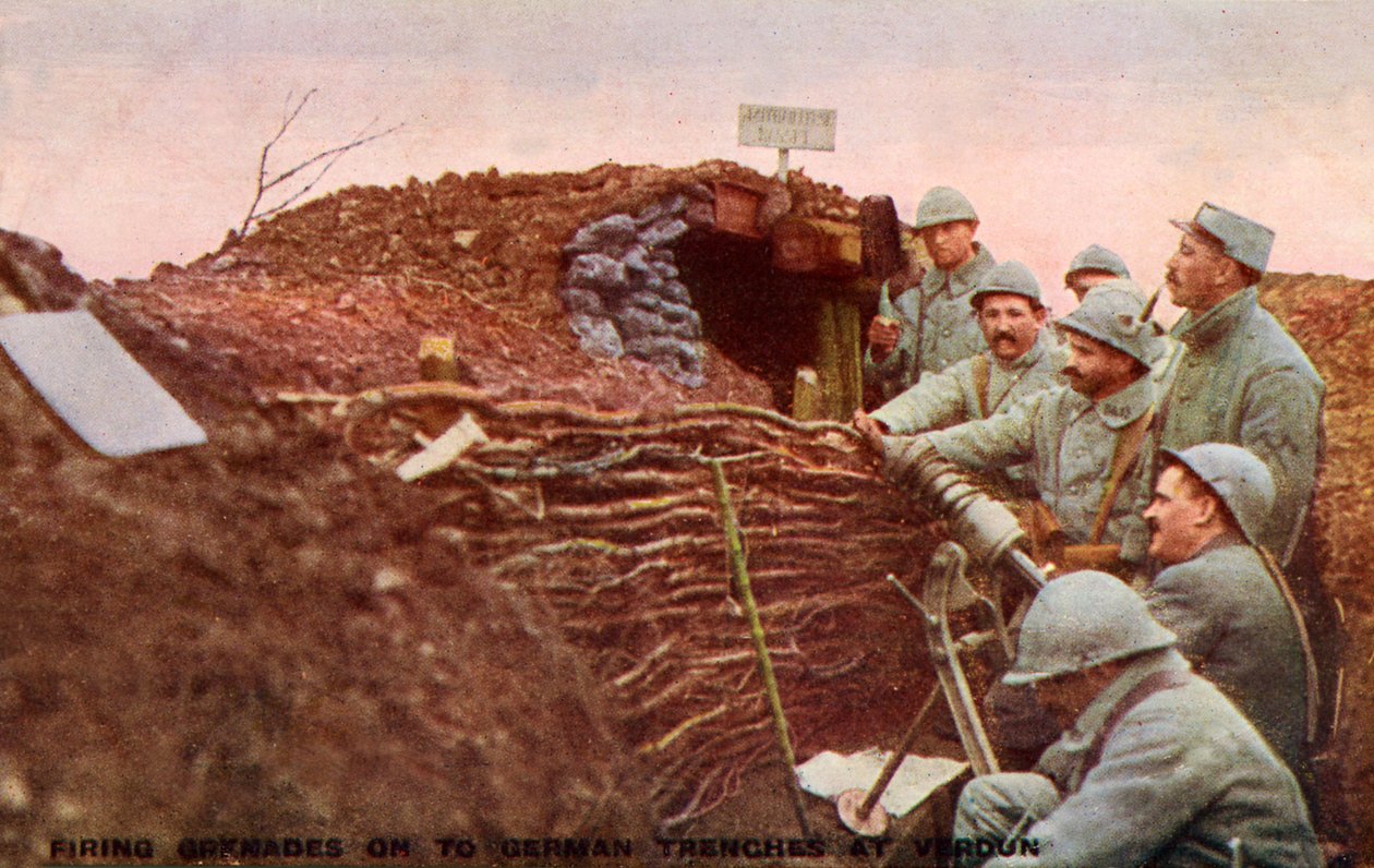 Eerste Wereldoorlog: Slag om Verdun door Unbekannter Künstler