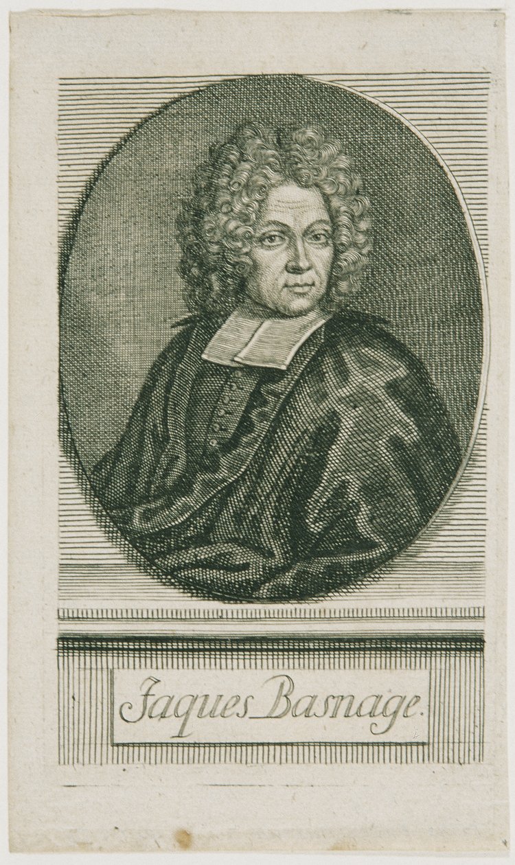 De historicus Jacques Basnage de Beauval door Unbekannter Stecher