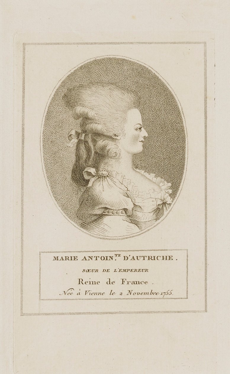 Marie Antoinette door Unidentified