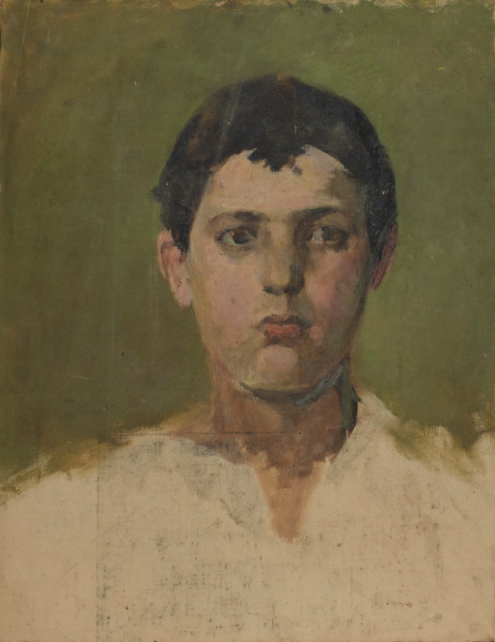 Portret van een jonge man door Unidentified