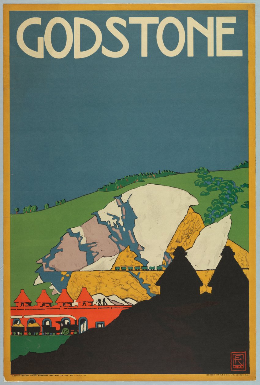 Poster, Godstone, London Underground, 1915 door Unknown
