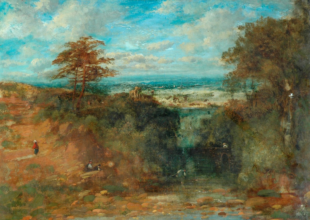 Plattelandstafereel, ca. 1837 door Unknown