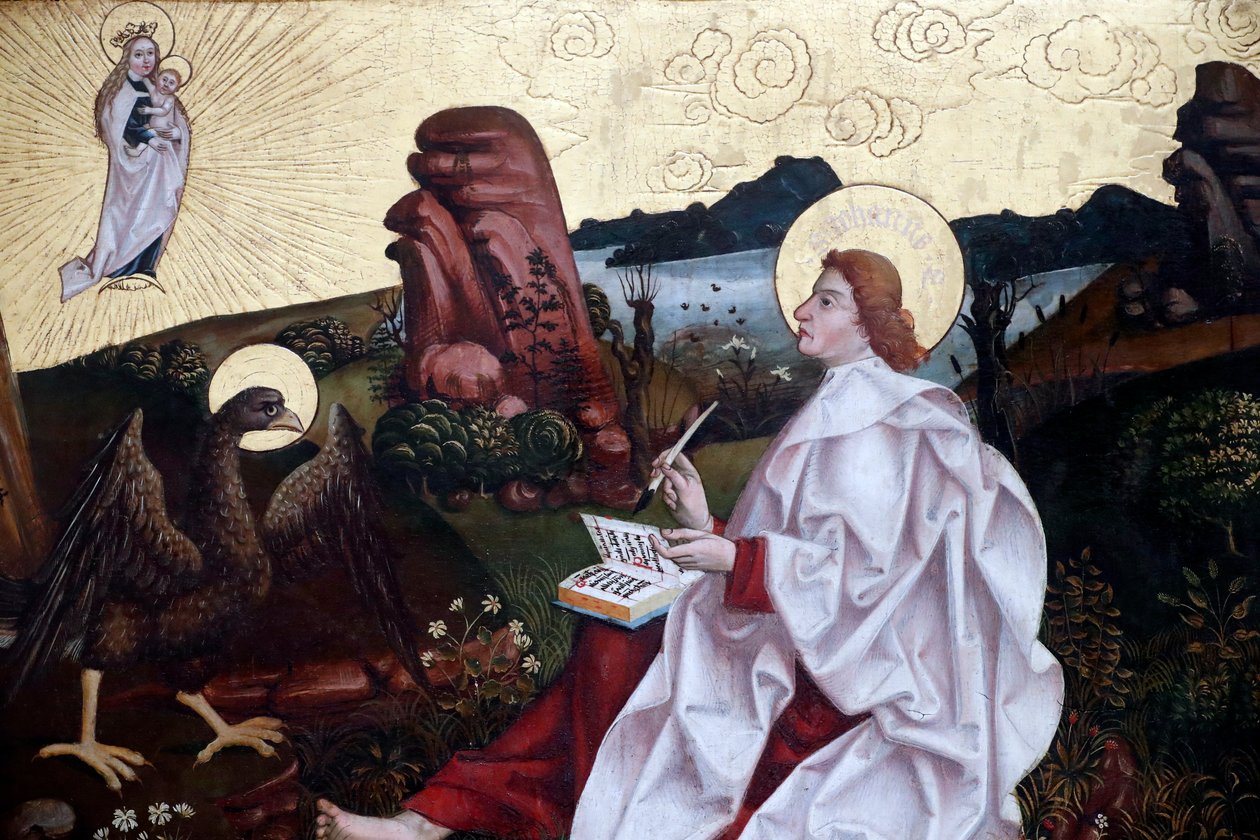 Sint Jan op Patmos door Unknown