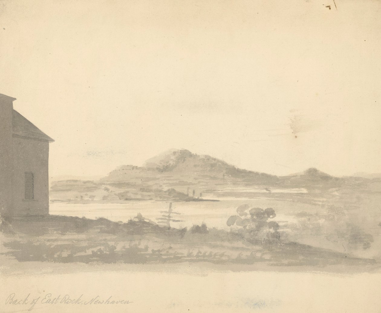 Achterkant van East Rock, New Haven door Unknown