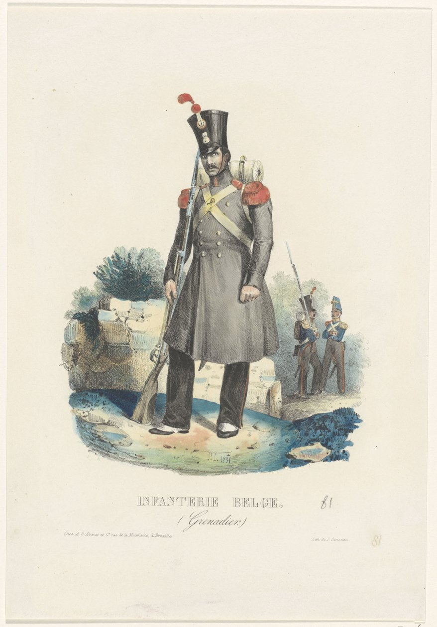 Belgische grenadier, 1831 door Unknown